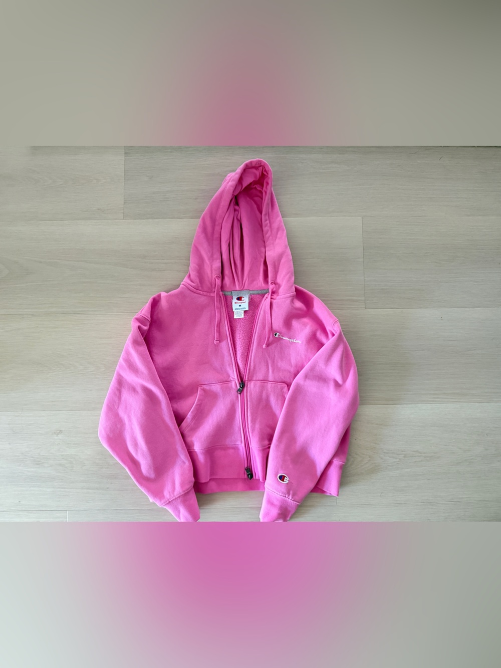Champion Kids Pink Full-Zip Hooded Jacket